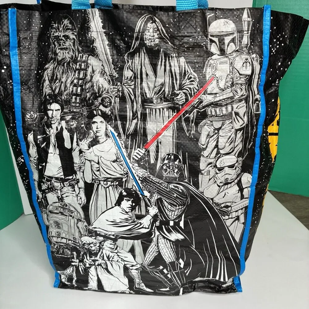 Disney Star Wars Original Cast Vader Luke Skywalker Leia Reusable Tote Bag